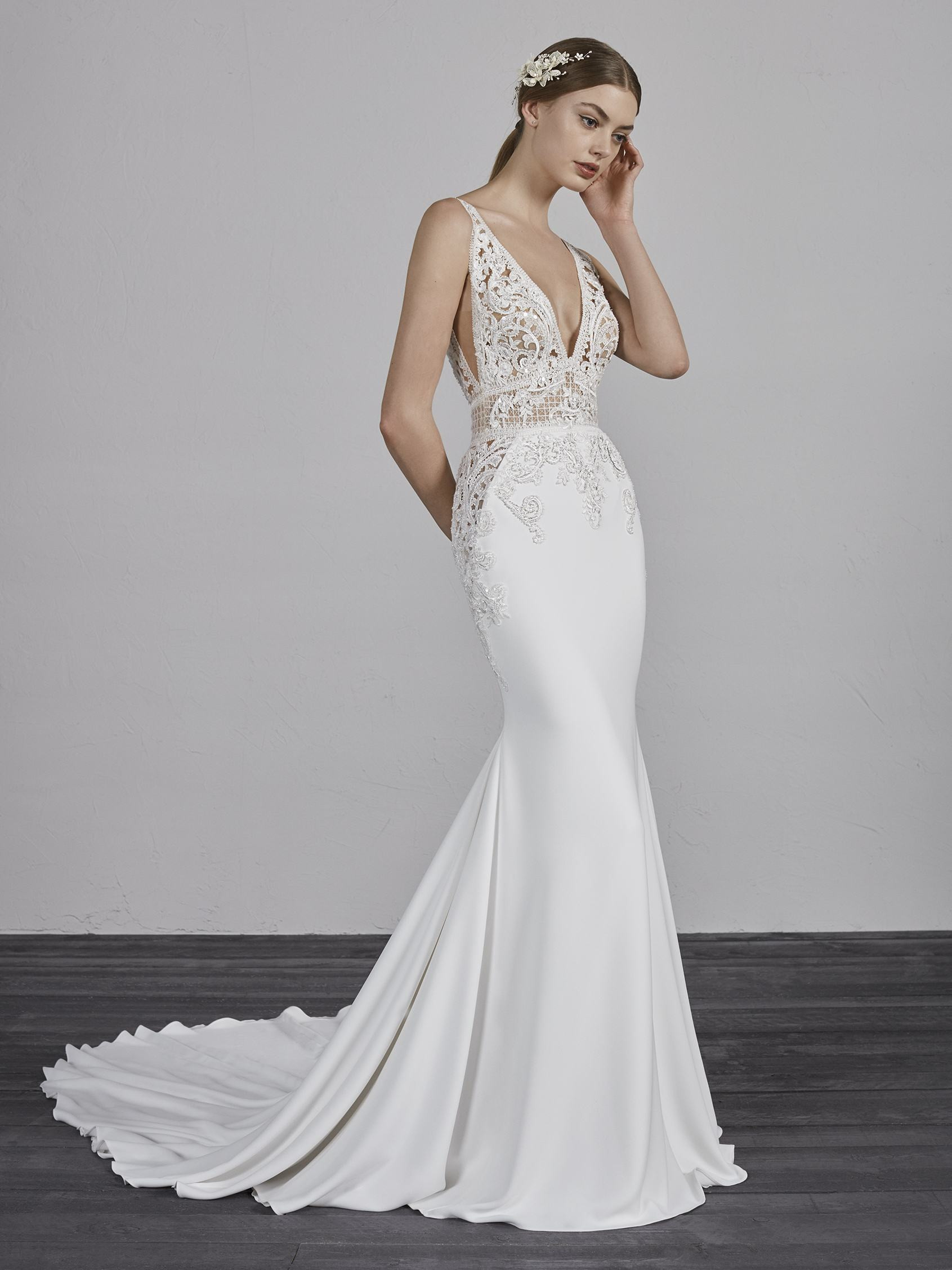 oleg cassini short wedding dress