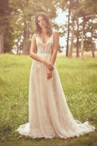 Lillian West 66063 Boho Bridal Gown